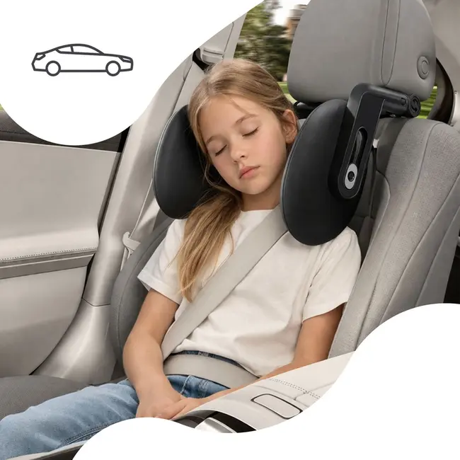 Tetiera auto reglabila SIPO cu memory foam, suport pentru cap, Copii si Adulti