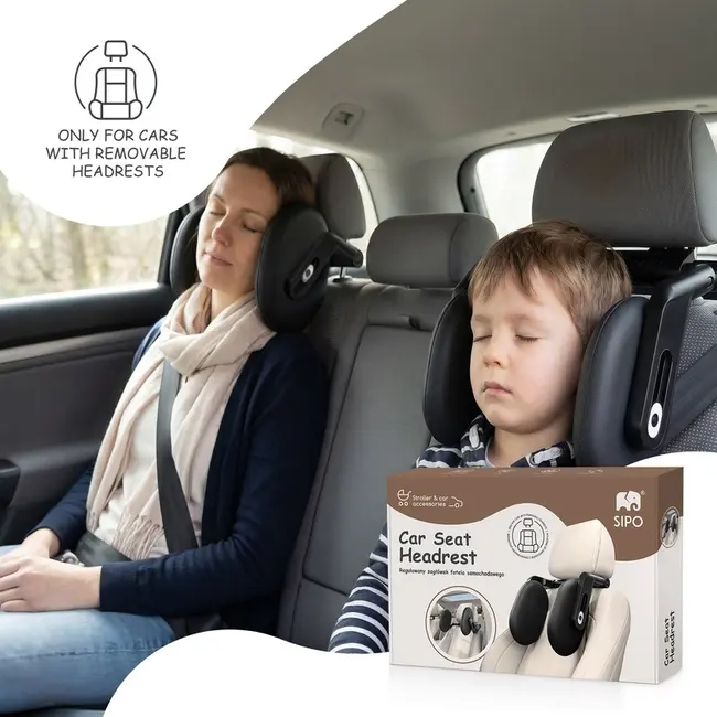 Tetiera auto reglabila SIPO cu memory foam, suport pentru cap, Copii si Adulti