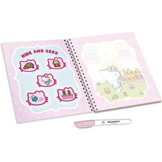 Waterbook: carte de colorat cu apa - hello kitty