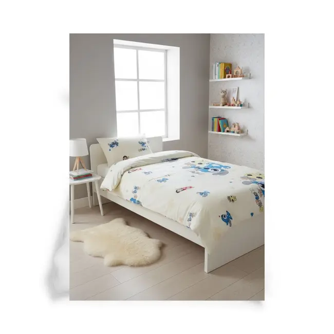 Lenjerie pat bebelusi 120x60 cm bumbac ranforce 3 piese Lilo si Stitch- ASC6427968020774