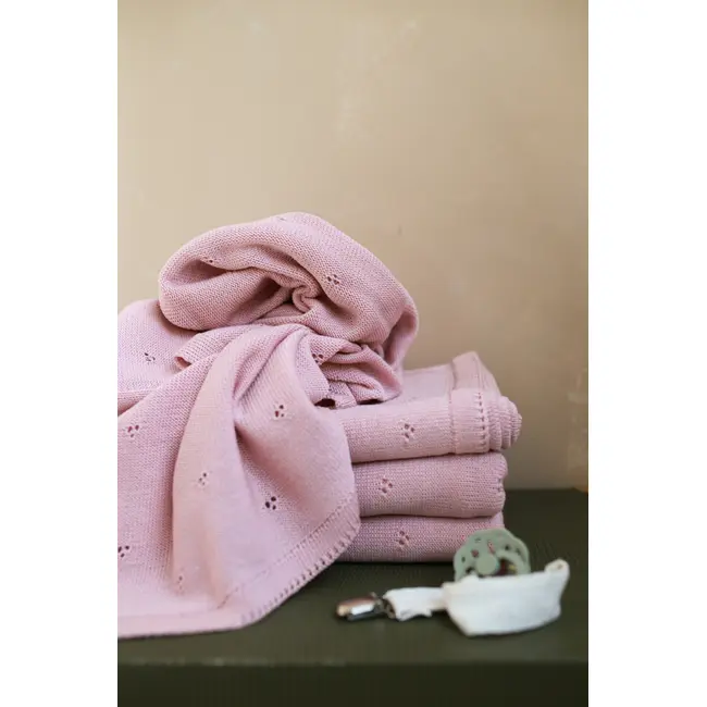 Paturica Premium Din Lana Merino Certificata Babyly ,   Roz Pudrat, 75a 100 Cm, Antialergica, Termoreglanta, Handmade Polonia   Nou-nascut+ Pjb97027