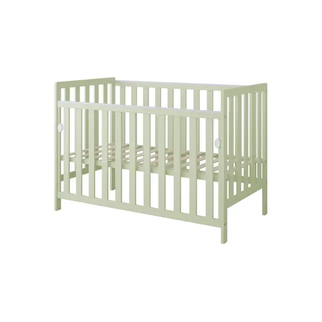 Patut Din Lemn Bambi Menta 120a 60 Cm Laterala Culisanta    Roti Cu Blocare    Protectie Silicon Pentru Dentitie    En 716-1 Pjbbambi120_m
