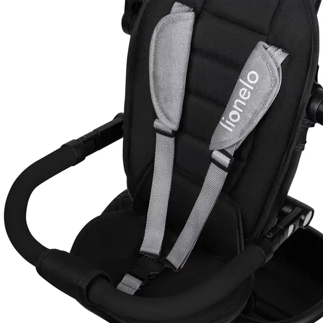 Tricicleta copii, Lionelo, Berry, 2 in 1, Multifunctionala, Suport picioare, Control al directiei, Scaun reversibil, Rotire 360 grade, Functie de roata libera, Utilizare pana la 5 ani, Constructie din otel, Conform cu standardul EN71, Gri BYNLO-BERRY_GREY