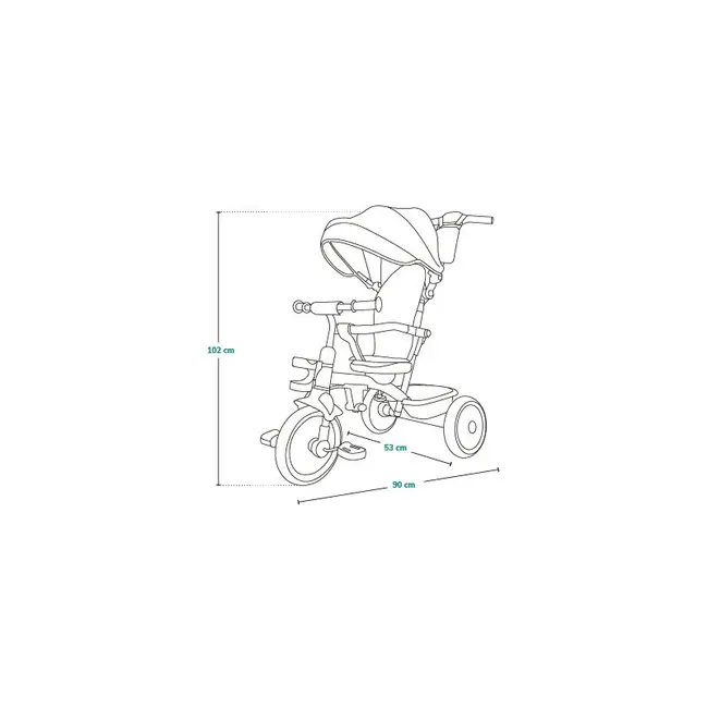 Tricicleta copii, Lionelo, Berry, 2 in 1, Multifunctionala, Suport picioare, Control al directiei, Scaun reversibil, Rotire 360 grade, Functie de roata libera, Utilizare pana la 5 ani, Constructie din otel, Conform cu standardul EN71, Verde BYNLO-BERRY_GR
