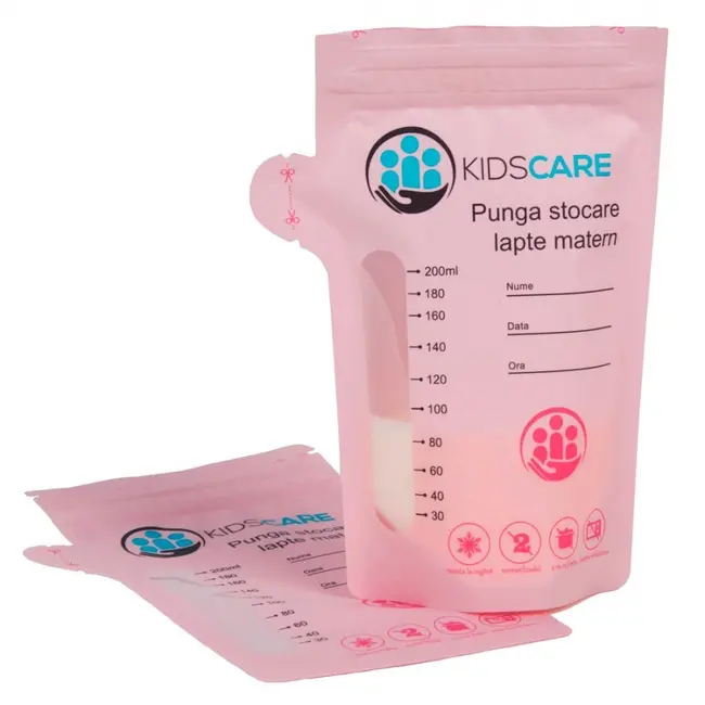 Set 30 pungi de stocare pentru lapte matern kidscare kc130