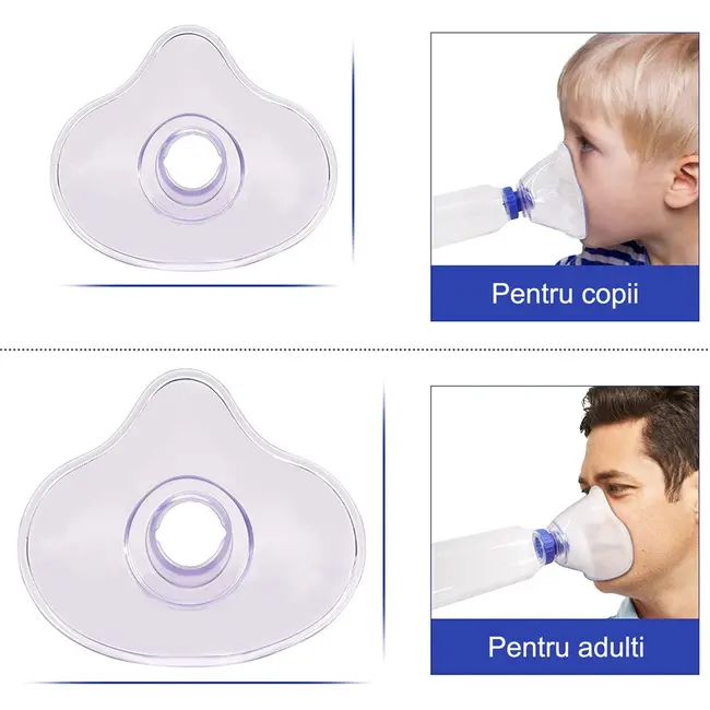 Camera de inhalare kidscare cu masca pentru copii si adulti kc-ci12, 175ml