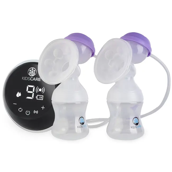 Pompa de san electrica dubla cu acumulator, cu functie de masaj si 15 niveluri de aspiratie kidscare kc134