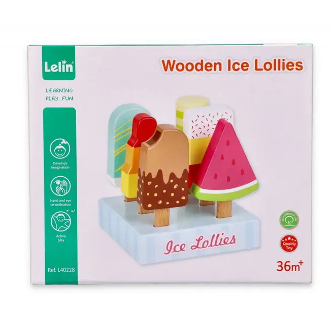 Set de inghetata pe bat cu suport lelin l40228