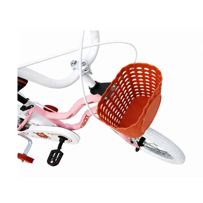 Bicicleta pentru copii bonny&nbsp;light&nbsp;pembe belderia roti 16 inch, roti ajutatoare, cu portbagaj si cosulet