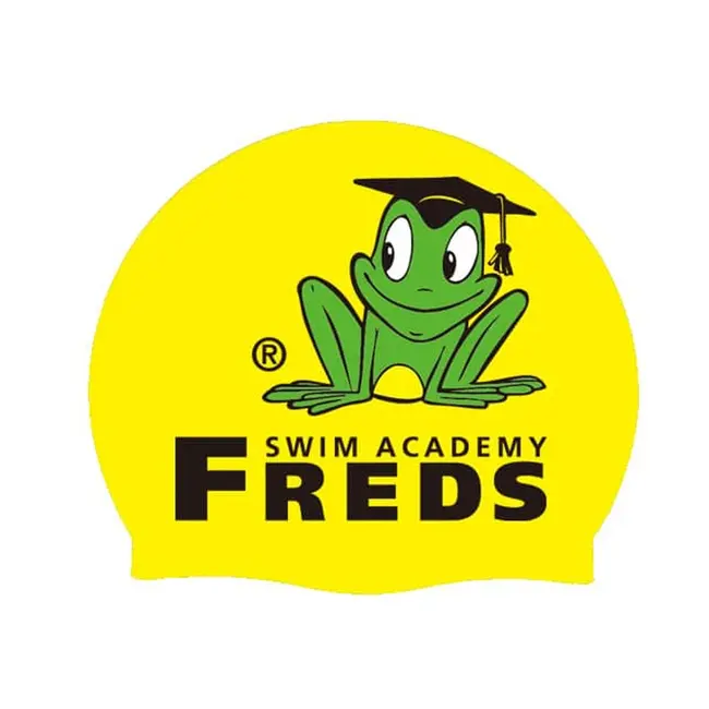 Casca de inot din silicon freds swim academy, model cu imprimeu