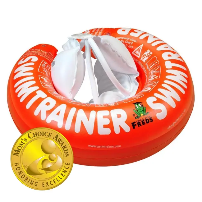 Colac de inot pentru bebelusi si copii swimtrainer classic, rosu, 3 luni - 4 ani, freds swim academy
