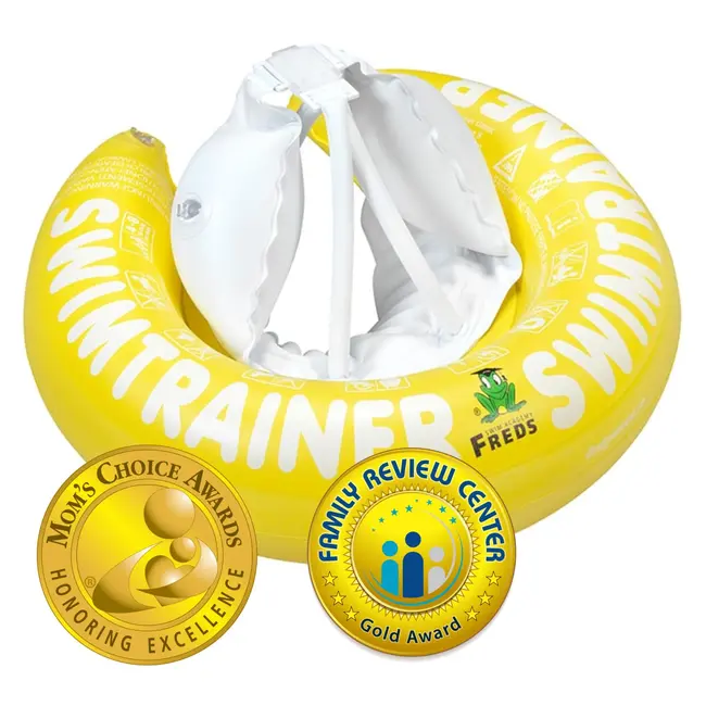 Colac de inot pentru copii swimtrainer classic galben, 4 - 8 ani, freds swim academy