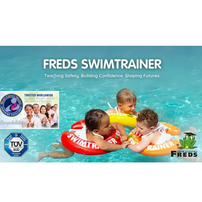 Colac de inot pentru copii swimtrainer classic galben, 4 - 8 ani, freds swim academy