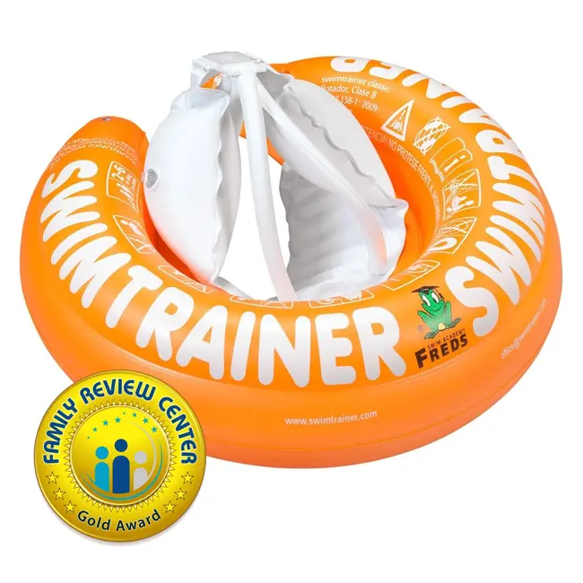 Colac de inot pentru copii swimtrainer classic portocaliu, 2 - 6 ani, freds swim academy