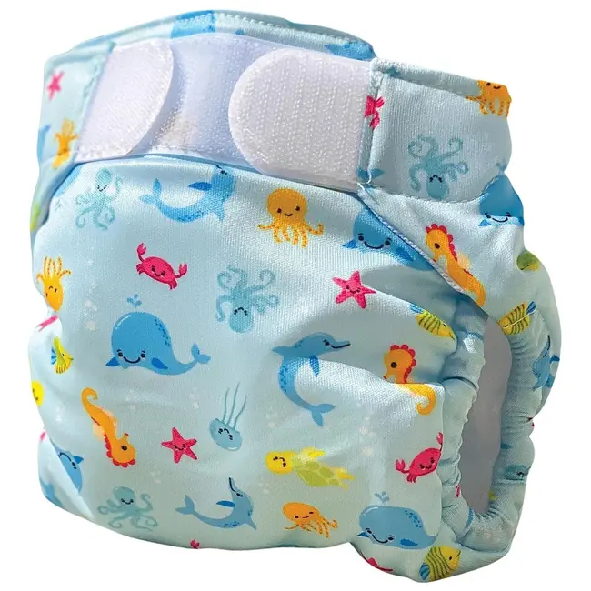 Scutec reutilizabil pentru inot bebelusi, blue, marimea 2, 9 - 16 kg, freds swim academy