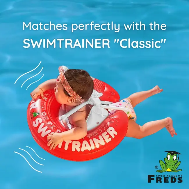 Scutec reutilizabil pentru inot bebelusi, roz, marimea 1, 4 - 9 kg, freds swim academy