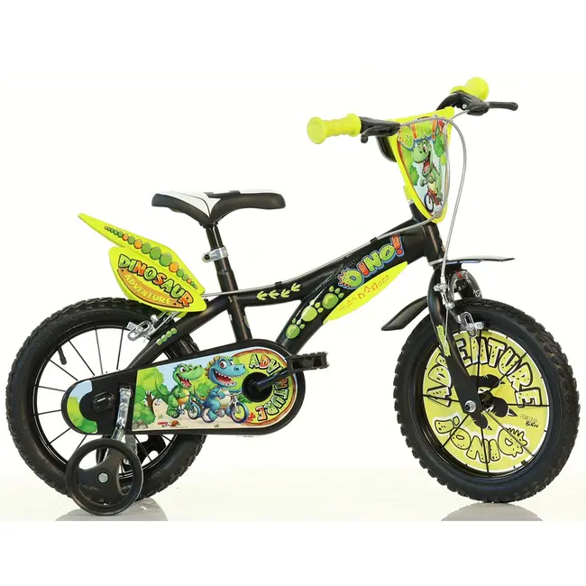 Bicicleta pentru copii dinosaur adventure db-614-dsa dino bikes, 14 inch