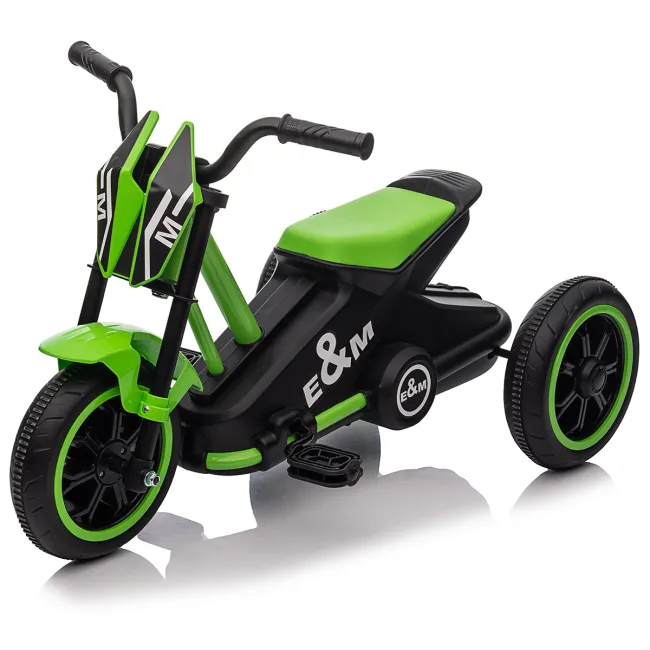 Tricicleta cu pedale pentru copii g301 kidscare, culoare verde, pentru 3 ani+