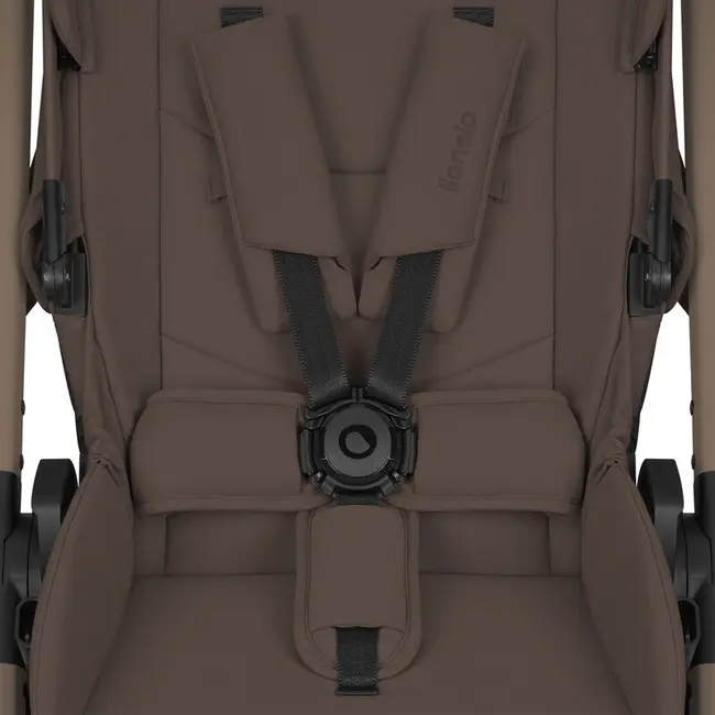 Carucior 2 in 1, Lionelo, Layla, Pana la 22 kg, Cadru aluminiu, Cu landou intarit si salteluta din spuma AirDots, Reversibil, Cu ventilatie 3D, Cu accesorii, EN1888-1-2, EN1466, Maro BYNLO-LAYLA_2IN1_BEIGE_TAUPE