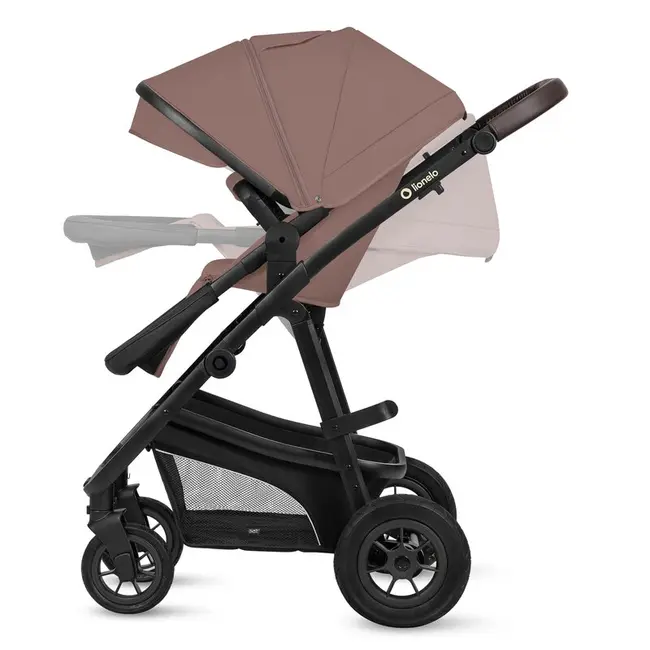 Carucior 3 in 1, Lionelo, Bianka, Transformabil, Cadru aluminiu, Cu landou si salteluta moale, Cu scoica auto, Cu multiple accesorii, Sustine 22 kg, 0 luni+, EN1466:2014+AC:2015, EN1888, Bej Taupe BYNLO-BIANKA_3IN1_BEIGE_TAUPE