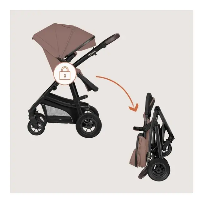 Carucior 3 in 1, Lionelo, Bianka, Transformabil, Cadru aluminiu, Cu landou si salteluta moale, Cu scoica auto, Cu multiple accesorii, Sustine 22 kg, 0 luni+, EN1466:2014+AC:2015, EN1888, Bej Taupe BYNLO-BIANKA_3IN1_BEIGE_TAUPE