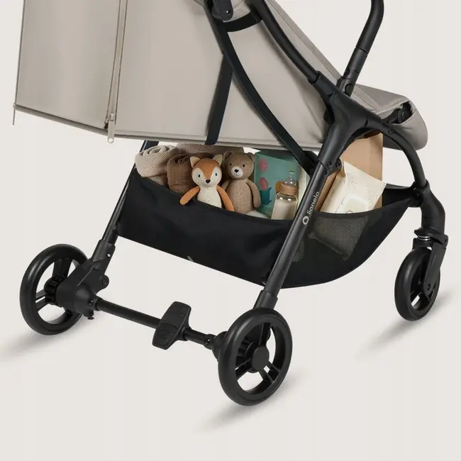 Carucior sport, Lionelo, Agia, 7.3 kg, Ultracompact, Pliere rapida cu o mana, Suport pentru biberon inclus, Sezutul lat si confortabil, 6-48 luni, Sustine 22 kg, Bej BYNLO-AGIA_BEIGE_SAND