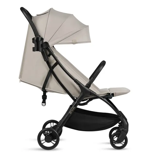 Carucior sport, Lionelo, Agia, 7.3 kg, Ultracompact, Pliere rapida cu o mana, Suport pentru biberon inclus, Sezutul lat si confortabil, 6-48 luni, Sustine 22 kg, Bej BYNLO-AGIA_BEIGE_SAND