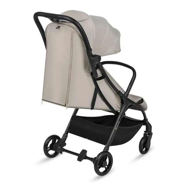 Carucior sport, Lionelo, Agia, 7.3 kg, Ultracompact, Pliere rapida cu o mana, Suport pentru biberon inclus, Sezutul lat si confortabil, 6-48 luni, Sustine 22 kg, Bej BYNLO-AGIA_BEIGE_SAND