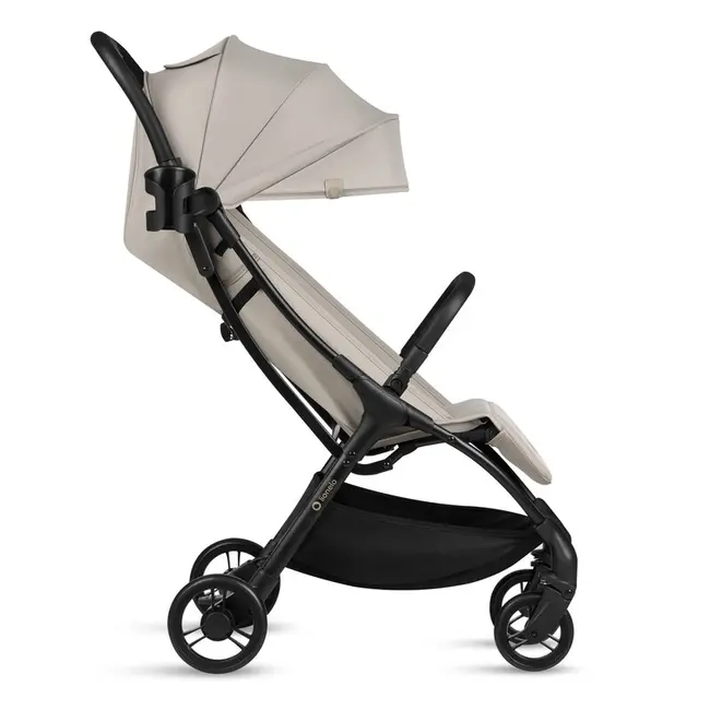 Carucior sport, Lionelo, Agia, 7.3 kg, Ultracompact, Pliere rapida cu o mana, Suport pentru biberon inclus, Sezutul lat si confortabil, 6-48 luni, Sustine 22 kg, Bej BYNLO-AGIA_BEIGE_SAND