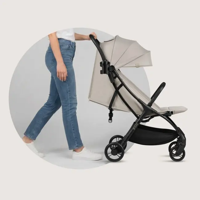 Carucior sport, Lionelo, Agia, 7.3 kg, Ultracompact, Pliere rapida cu o mana, Suport pentru biberon inclus, Sezutul lat si confortabil, 6-48 luni, Sustine 22 kg, Bej BYNLO-AGIA_BEIGE_SAND