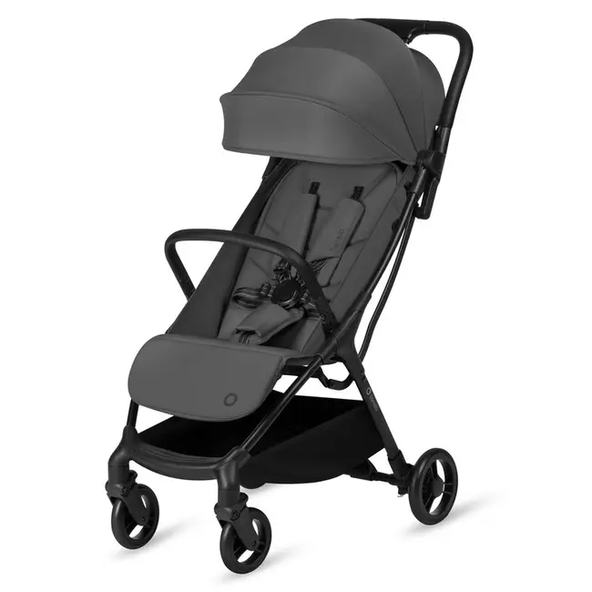 Carucior sport, Lionelo, Agia, 7.3 kg, Ultracompact, Pliere rapida cu o mana, Suport pentru biberon inclus, Sezutul lat si confortabil, 6-48 luni, Sustine 22 kg, Gri BYNLO-AGIA_GREY_STONE
