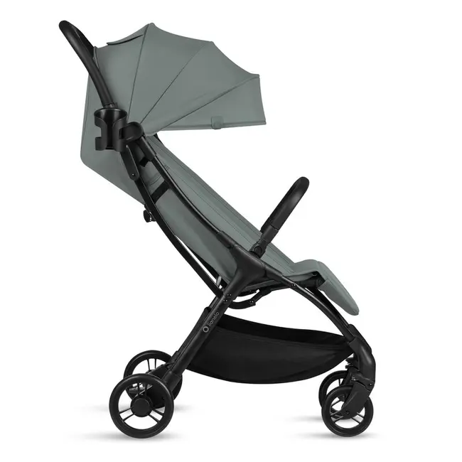 Carucior sport, Lionelo, Agia, 7.3 kg, Ultracompact, Pliere rapida cu o mana, Suport pentru biberon inclus, Sezutul lat si confortabil, 6-48 luni, Sustine 22 kg, Verde BYNLO-AGIA_GREEN_SAGE