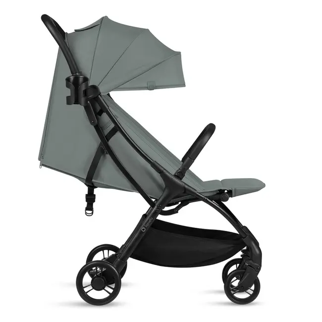 Carucior sport, Lionelo, Agia, 7.3 kg, Ultracompact, Pliere rapida cu o mana, Suport pentru biberon inclus, Sezutul lat si confortabil, 6-48 luni, Sustine 22 kg, Verde BYNLO-AGIA_GREEN_SAGE