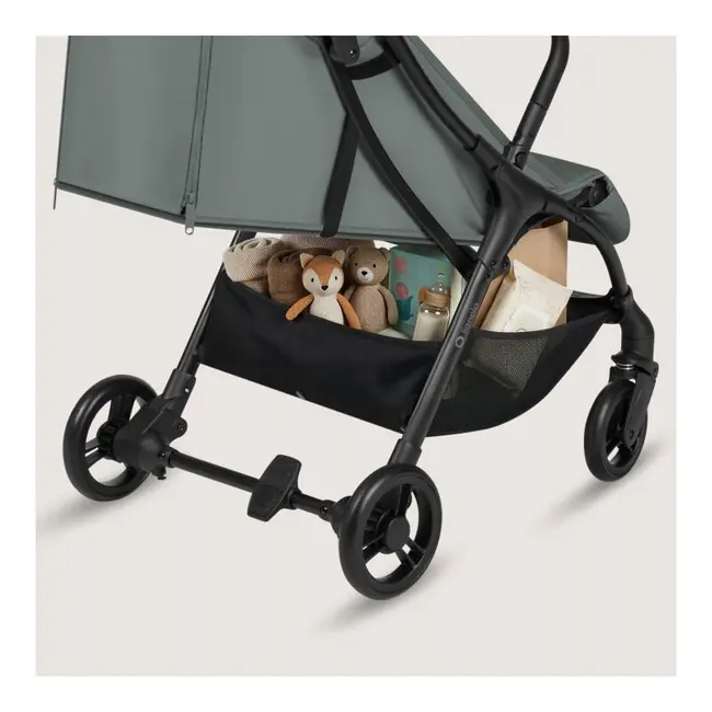 Carucior sport, Lionelo, Agia, 7.3 kg, Ultracompact, Pliere rapida cu o mana, Suport pentru biberon inclus, Sezutul lat si confortabil, 6-48 luni, Sustine 22 kg, Verde BYNLO-AGIA_GREEN_SAGE