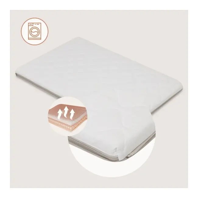 Patut multifunctional, Lionelo, Mila, 2 in 1, Saltea 4 cm cu spuma T25, 2 niveluri de inaltime, Pliere rapida, Intrare laterala, Geanta de transport inclusa, 0-36 luni, Pana la 15 kg, Bej BYNLO-MILA_BEIGE_CREAM
