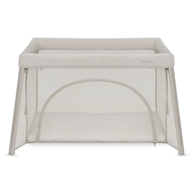 Patut multifunctional, Lionelo, Mila, 2 in 1, Saltea 4 cm cu spuma T25, 2 niveluri de inaltime, Pliere rapida, Intrare laterala, Geanta de transport inclusa, 0-36 luni, Pana la 15 kg, Bej BYNLO-MILA_BEIGE_CREAM