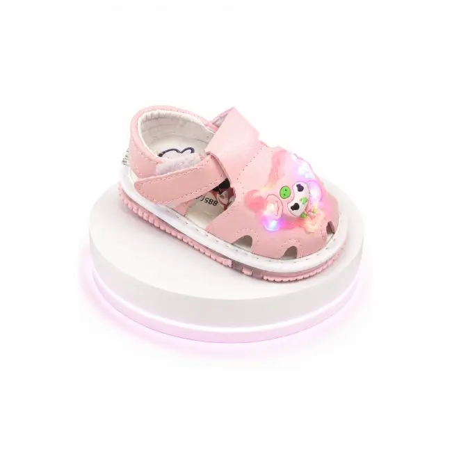Sandale roz usoare cu luminite - cartoon sndn5-15
