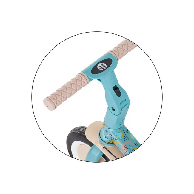 Tricicleta, Petite&Mars, Turbo, Editie limitata, 5 in 1, Multifunctionala, Vehicul de impins, Bicicleta cu/fara pedale, Cu maner de ghidaj, Detasabil, Roti din cauciuc, Pana la 25 kg, 1.5-5 ani, Dino Park BYN613383