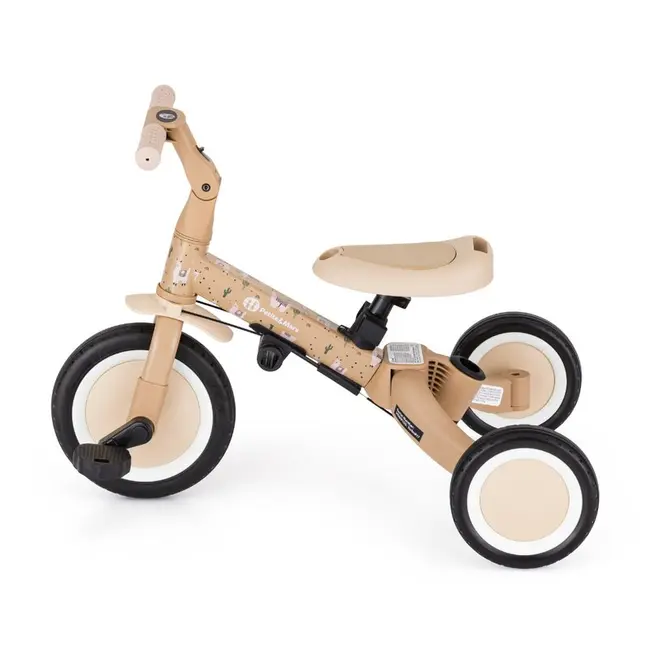 Tricicleta, Petite&Mars, Turbo, Editie limitata, 5 in 1, Multifunctionala, Vehicul de impins, Bicicleta cu/fara pedale, Cu maner de ghidaj, Detasabil, Roti din cauciuc, Pana la 25 kg, 1.5-5 ani, Llama Vibes BYN613365