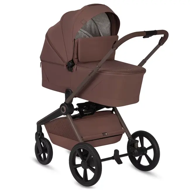 Carucior 2 in 1, Lionelo, Freya, Landou si salteluta ventilate, Pliabil, Reglare spatar-3 pozitii, Suport de picioare-4 pozitii, Maner reglabil-3 pozitii, Adaptori inclusi compatibili cu Cybex, Maxi-Cosi, Kiddy, Avionaut, Sustine 22 kg, 0luni+, Maro BYNLO