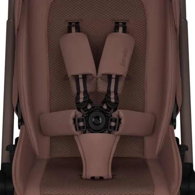 Carucior 2 in 1, Lionelo, Freya, Landou si salteluta ventilate, Pliabil, Reglare spatar-3 pozitii, Suport de picioare-4 pozitii, Maner reglabil-3 pozitii, Adaptori inclusi compatibili cu Cybex, Maxi-Cosi, Kiddy, Avionaut, Sustine 22 kg, 0luni+, Maro BYNLO