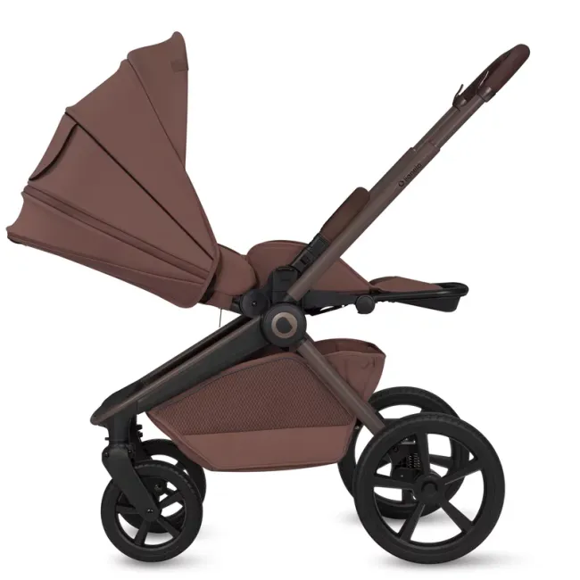 Carucior 2 in 1, Lionelo, Freya, Landou si salteluta ventilate, Pliabil, Reglare spatar-3 pozitii, Suport de picioare-4 pozitii, Maner reglabil-3 pozitii, Adaptori inclusi compatibili cu Cybex, Maxi-Cosi, Kiddy, Avionaut, Sustine 22 kg, 0luni+, Maro BYNLO