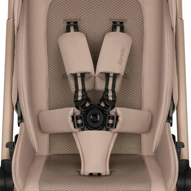 Carucior 2 in 1, Lionelo, Freya, Landou si salteluta ventilate, Pliabil, Reglare spatar-3 pozitii, Suport de picioare-4 pozitii, Maner reglabil-3 pozitii, Adaptori inclusi compatibili cu Cybex, Maxi-Cosi, Kiddy, Avionaut, Sustine 22 kg, 0luni+, Bej BYNLO