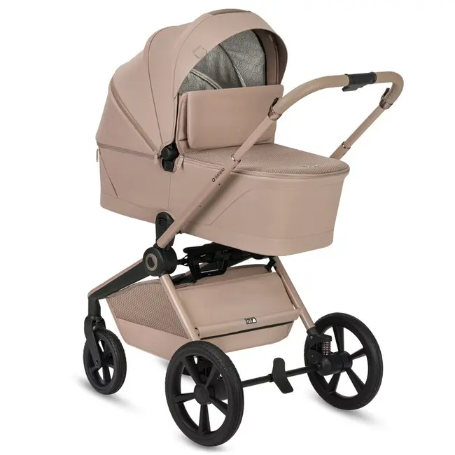 Carucior 3 in 1, Lionelo, Freya, Cu scoica ADAC, Landou si salteluta ventilate, Pliabil, Reglare spatar in 3 pozitii, Suport de picioare in 4 pozitii, Maner reglabil in 3 pozitii, Sustine 22 kg, Cu accesorii, 0 luni+, Bej BYNLO-FREYA_3IN1_BEIGE_SAND