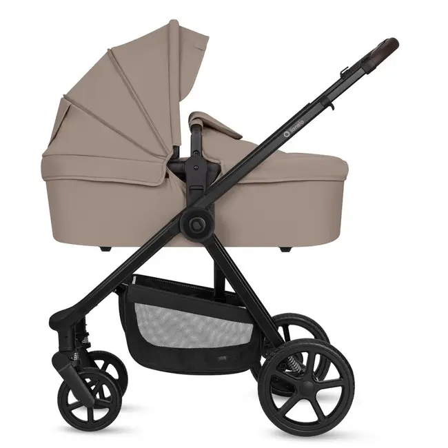 Carucior 3 in 1, Lionelo, Greet, Pana la 15 kg, Cadru aluminiu, Cu landou si salteluta moale, Cu scoica auto, Reversibil, Cu accesorii, Maner, suport pentru picioare, spatar reglabile, Bej BYNLO-GREET_BEIGE_TAUPE