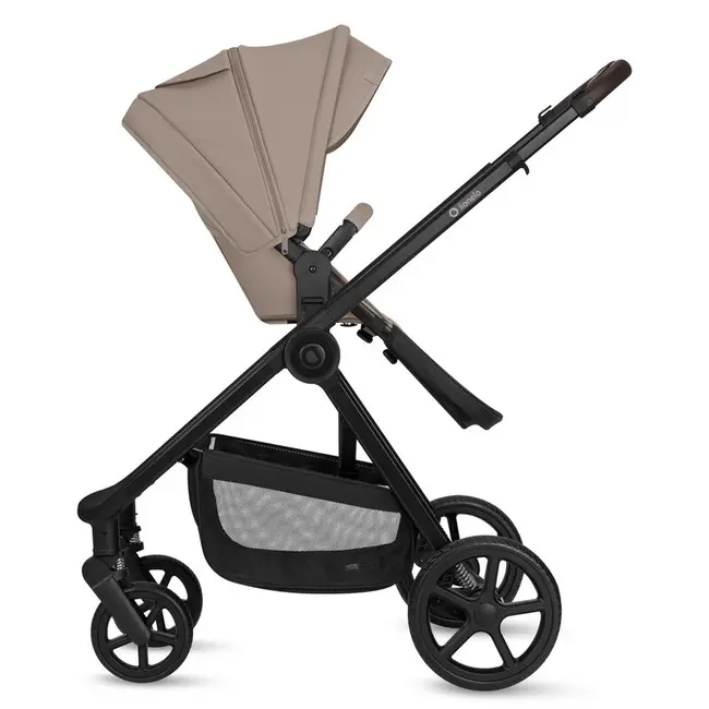 Carucior 3 in 1, Lionelo, Greet, Pana la 15 kg, Cadru aluminiu, Cu landou si salteluta moale, Cu scoica auto, Reversibil, Cu accesorii, Maner, suport pentru picioare, spatar reglabile, Bej BYNLO-GREET_BEIGE_TAUPE