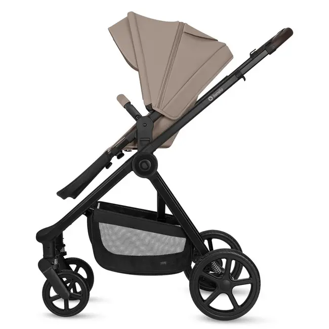 Carucior 3 in 1, Lionelo, Greet, Pana la 15 kg, Cadru aluminiu, Cu landou si salteluta moale, Cu scoica auto, Reversibil, Cu accesorii, Maner, suport pentru picioare, spatar reglabile, Bej BYNLO-GREET_BEIGE_TAUPE