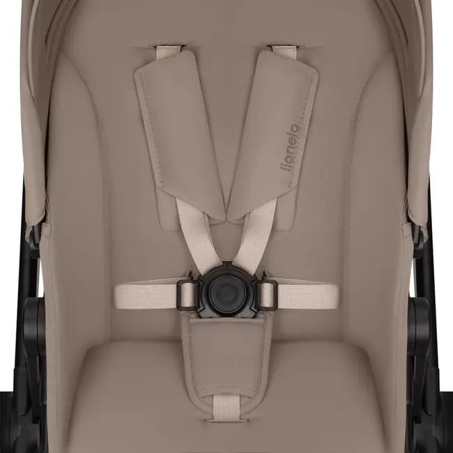Carucior 3 in 1, Lionelo, Greet, Pana la 15 kg, Cadru aluminiu, Cu landou si salteluta moale, Cu scoica auto, Reversibil, Cu accesorii, Maner, suport pentru picioare, spatar reglabile, Bej BYNLO-GREET_BEIGE_TAUPE