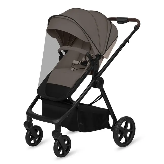 Carucior 3 in 1, Lionelo, Greet, Pana la 15 kg, Cadru aluminiu, Cu landou si salteluta moale, Cu scoica auto, Reversibil, Cu accesorii, Maner, suport pentru picioare, spatar reglabile, Bej BYNLO-GREET_BEIGE_TAUPE