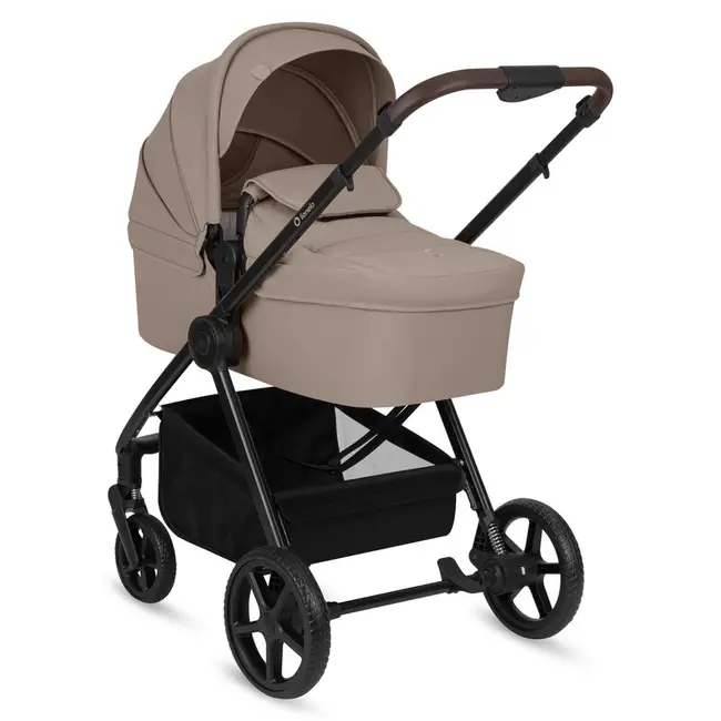 Carucior 3 in 1, Lionelo, Greet, Pana la 15 kg, Cadru aluminiu, Cu landou si salteluta moale, Cu scoica auto, Reversibil, Cu accesorii, Maner, suport pentru picioare, spatar reglabile, Bej BYNLO-GREET_BEIGE_TAUPE